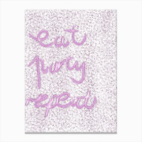 Eat, Party, Repeat Canvas Print