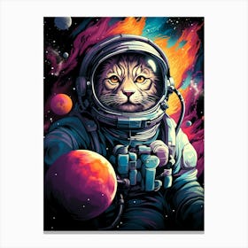 Cat In Space 1 Canvas Print