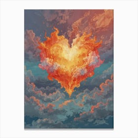 Heart Of Fire 47 Canvas Print