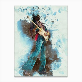 Smudge Jimi Hendrix Hey Joe Canvas Print