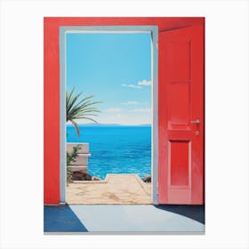 Red Door Canvas Print