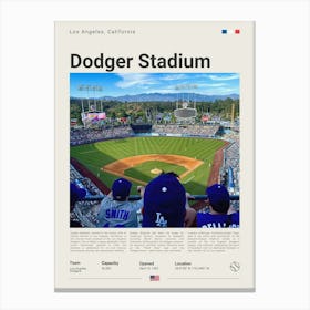 Baseball - Los Angeles Dodgers - Dodger Stadium 1 Canvas Print