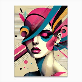 Abstract Portrait Illustration Canvas Print