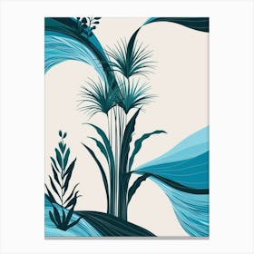 Abstract Tropical Pattern Canvas Print