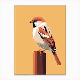 Timeless Sparrow Serenity Canvas Print