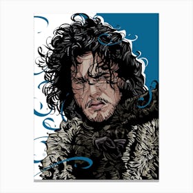 Jon Snow Game of Thrones Canvas Print