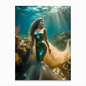 Mermaid-Reimagined 35 Canvas Print