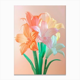 Dreamy Inflatable Flowers Amaryllis 6 Canvas Print