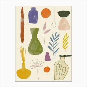 Cute Abstract Objects Collection 3 Canvas Print