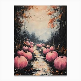 Pink Pumpkins 4 Canvas Print