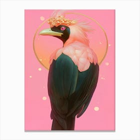 Bird With A Crown Canvas Print