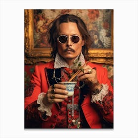 Johnny Depp Fashion Art Canvas Print