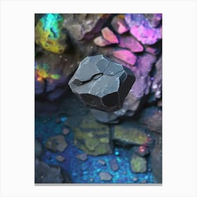 Rock In The Water Canvas Print