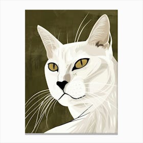 White Cat 19 Canvas Print