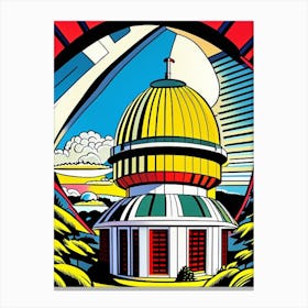 Observatory Bright Comic Space Canvas Print