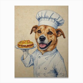 Chef Dog 5 Canvas Print