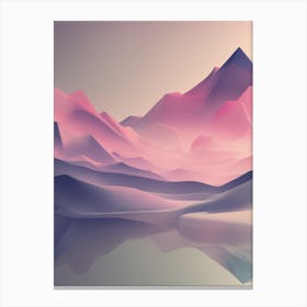 Abstract Mountain Landscape 2 Canvas Print