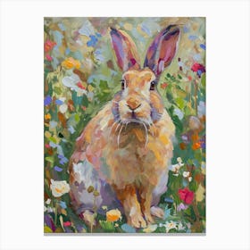Flemish Giant Rabbit Painting 2 Canvas Print