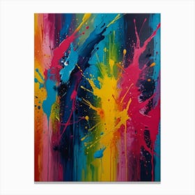 Colorful Splashes Canvas Print