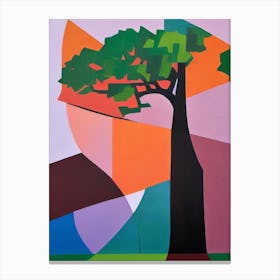 Quercus Garryana Tree Cubist 1 Canvas Print