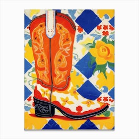 Matisse Inspired Cowgirl Boots 13 Canvas Print