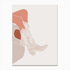 western girl Canvas Print