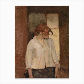 A Montrouge–Rosa La Rouge, Henri de Toulouse-Lautrec Canvas Print