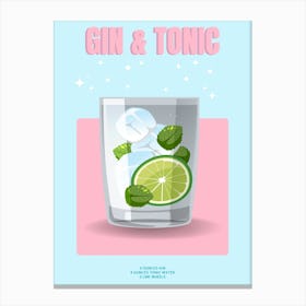 Gin And Tonic 2 Canvas Print