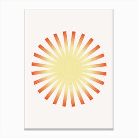 Geometric Sun Poster Canvas Print