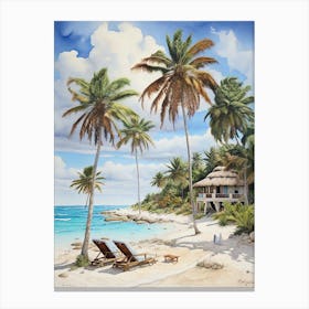 Beach Scene 5 Canvas Print