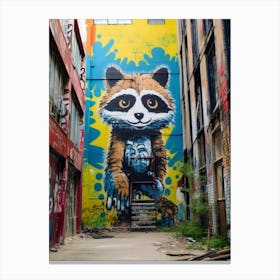 Raccoon Urban Explorer 4 Canvas Print