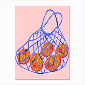 Oranges In A Bag 2 Canvas Print