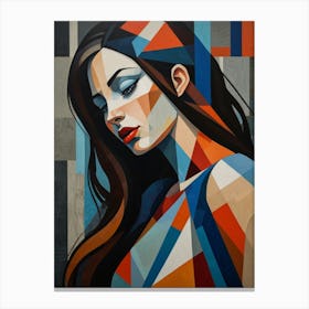 Geometric Woman Canvas Print