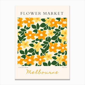 Flower Market Melbourne Canvas Print