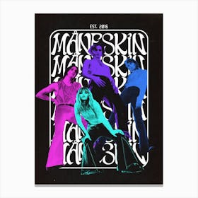 Maneskin Music Gig Concert Poster Decor Canvas Print