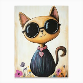 Cat In Sunglasses 1 Canvas Print