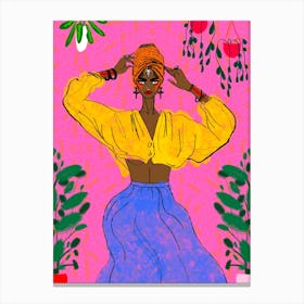Afrocentric Woman Canvas Print