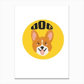 Corgi Dog Canvas Print