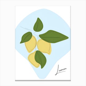 Lemons Canvas Print