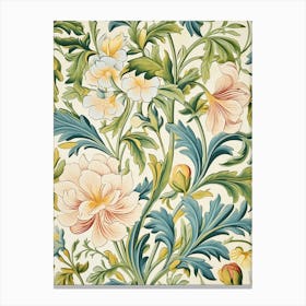 William Morris Floral Wallpaper Canvas Print