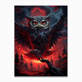 Owl Hell Canvas Print