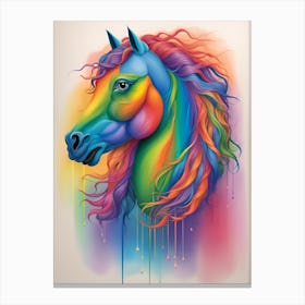 Rainbow Horse 23 Canvas Print