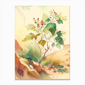 Poison Ivy In Desert Landscape Pop Art 2 Canvas Print