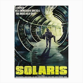 Solaris, Soviet Scifi Movie Poster, Couple In The Tunnel Canvas Print