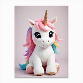 Unicorn Stuffed Animal Canvas Print