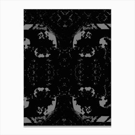 Abstract Black And White Painting Canvas Print