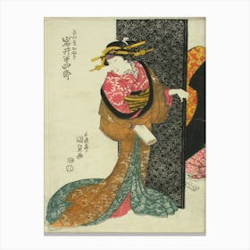 Näyttelijä Iwai Hanshiro V Näytelmässä Imose No En Risho Kumi Ito (Miehen Ja Vaimon Kohtalon Punos), 1817, By Canvas Print