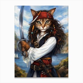 Pirate Cat 3 Canvas Print