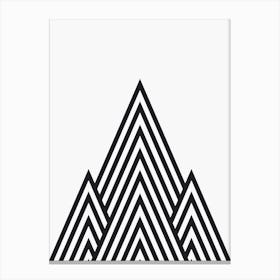 Minimalist mountains 3 Canvas Print