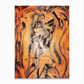 'Fire' By Person Canvas Print